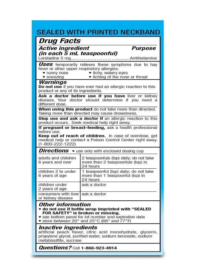 Taro Children’s Oral Solution, Dye Free, Fruit Flavor, Non-Drowsy 24h Relief of Sneezing, Runny Nose, Itchy Watery Eyes, Itchy Throat or Nose, Antihistamine, Indoor & Outdoor Allergies - Image 3